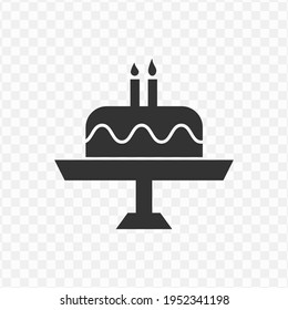 Transparent tart icon png, vector illustration of an tart icon in dark color and transparent background(png)