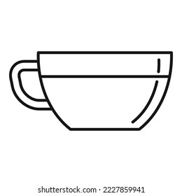 Transparent tea cup icon outline vector. Morning cafe. Hot drink