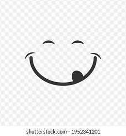 Transparent teasing icon png, vector illustration of an teasing icon in dark color and transparent background(png)
