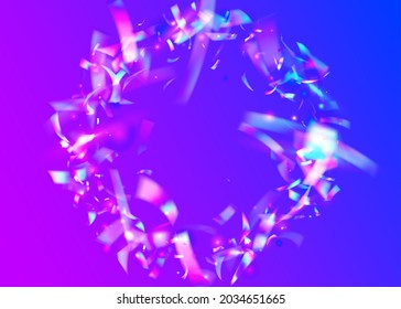 Textura transparente. El arte de cristal se está volviendo más brillante. Retro Prisma. Violet Blur Glare. Plantilla de Navidad láser. Surreal Foil. Efecto Cristal. Textura transparente rosa