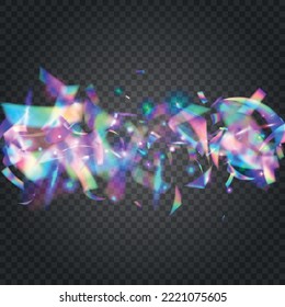 Textura transparente. Diseño Disco. Glitter irlandés. Arte Webpunk, Unicorn Foil. Papel tapiz de la fiesta de presagio. Fondo De Desenfoque Rosa. Cayendo Parkles. Textura transparente púrpura