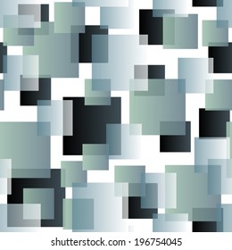 transparent tiles on white seamless pattern