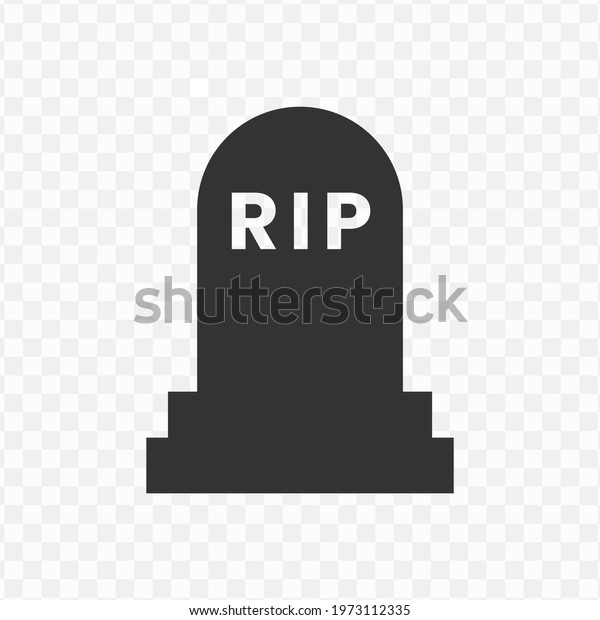 Transparent Tombstone Icon Png Vector Illustration Stock Vector ...