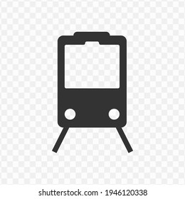 Transparent train icon png, vector illustration of an train icon in dark color and transparent background(png)