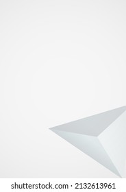Fondo gris del vector comercial del triángulo transparente. Diseño de Resumen Geométrico. Folleto gráfico claro. Plantilla de elementos minimalistas.
