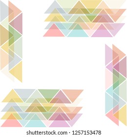 transparent triangles cutaway poster