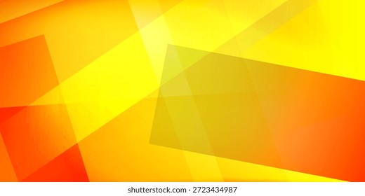 Transparent triangles overlapping on orange and yellow gradient background. Modern technology background design and colorful