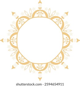 The transparent unique mandala design has a round pattern and a modern feel with new design