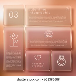Transparent User Interface : Template Design : Vector Illustration