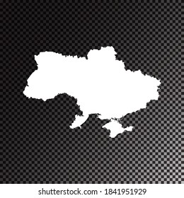 Transparent Vector Black Map Ukraine Stock Vector (Royalty Free ...