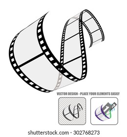 Transparent vector film roll