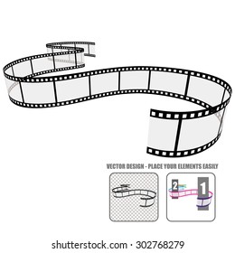 Transparent Vector Film Roll