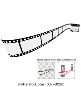 Transparent vector film roll