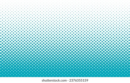 Staggered Dots Halftone Blue