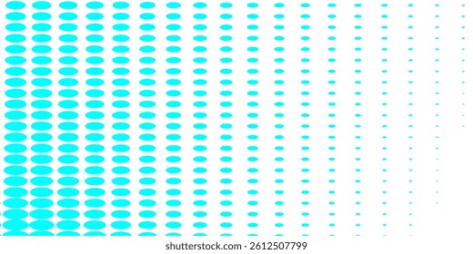 Transparent Vector Gradient Blue Color Halftone Background Staggered Dots Pattern