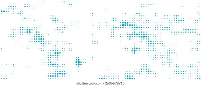 Transparent Vector Gradient Blue Color Halftone Background Staggered Dots Pattern modern dotted