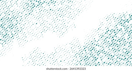 Transparent Vector Gradient Blue Color Halftone Background Staggered dots modern blue