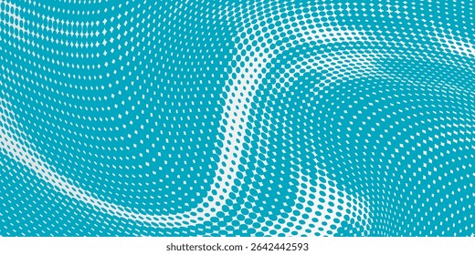 Vetor transparente gradiente cor azul meio-tom fundo pontos escalonados padrão moderno pontilhado eps 10