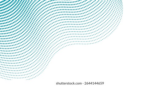 Vetor transparente Gradiente Cor azul Meio-tom Fundo Pontos escalonados Padrão moderno pontilhado