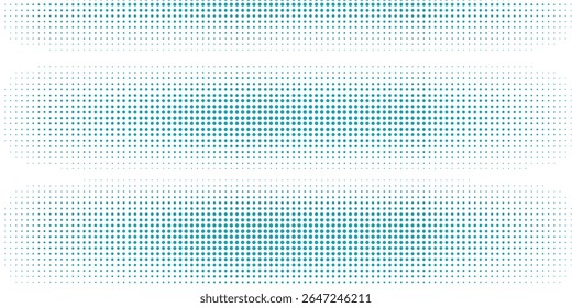 Vetor transparente Gradiente Cor azul Meio-tom Fundo Pontos escalonados Padrão moderno pontilhado