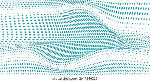 Transparent Vector Gradient Blue Color Halftone Background Staggered Dots Pattern modern dotted. modern. eps10