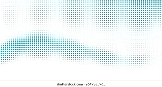 Vetor transparente gradiente cor azul meio-tom fundo pontos escalonados padrão moderno