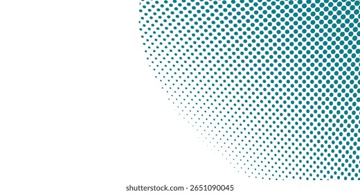 Vetor transparente Gradiente Cor azul Meio-tom Fundo Pontos escalonados Padrão moderno pontilhado