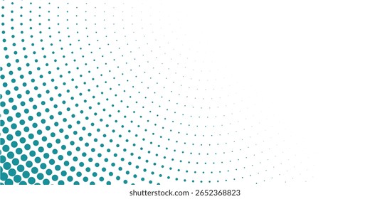 Vetor transparente Gradiente Cor azul Meio-tom Fundo Pontos escalonados Padrão moderno pontilhado