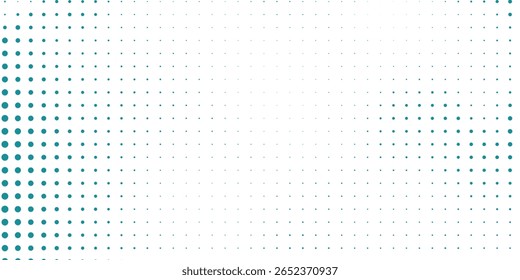 Vetor transparente Gradiente Cor azul Meio-tom Fundo Pontos escalonados Padrão moderno pontilhado