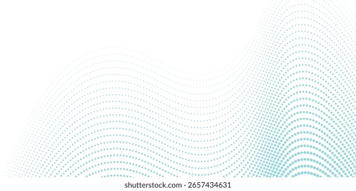 Gradiente de Vector transparente Fondo de semitono de color azul Patrón de puntos escalonados moderno punteado