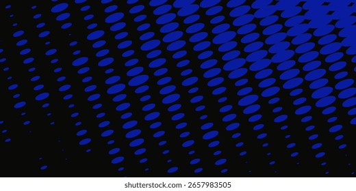 Gradiente de Vector transparente Fondo de semitono de color azul Patrón de puntos escalonados moderno punteado