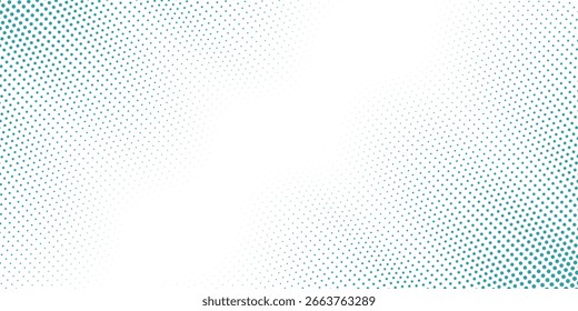 Transparent Vektor Gradient Blau Farbe Halbton Hintergrund Stagged Dots Muster moderne gepunktete Künste modern