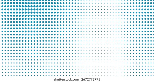 Vetor transparente Gradiente Cor azul Meio-tom Fundo Pontos escalonados padrão geométrico moderno modelo de vetor conjunto círculo moderno fundo pontilhado
 