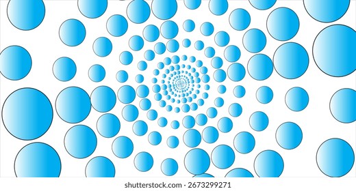 Transparent Vektor Gradient Blau Farbe Halbton Hintergrund Stagged Dots Pattern modern gepunktete