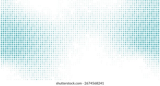 Gradiente de Vector transparente Fondo de semitono de color azul Patrón de puntos escalonados moderno punteado
