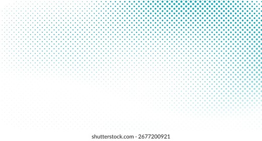 Transparent Vector Gradient Blue Color Halftone Background dots simple art