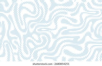 Transparent Vector Gradient Blue Color Halftone Background Staggered Dots Pattern modern dotted. abstract circle halftone background