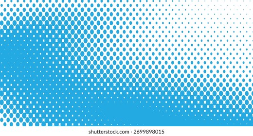 Transparent Vector Gradient Blue Color Halftone Background Staggered Dots Pattern modern dotted vector eps10