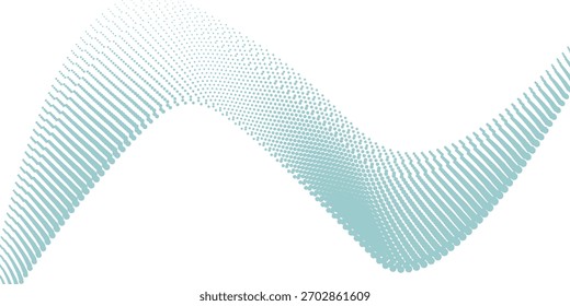 Vetor transparente Gradiente Cor azul Meio-tom Fundo Pontos escalonados Padrão moderno pontilhado