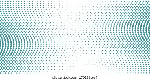 Transparent Vektor Gradient Blau Farbe Halbton Hintergrund Stagged Dots Pattern modern gepunktete