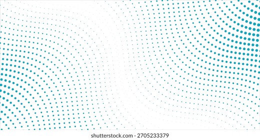 Transparent Vektor Gradient Blau Farbe Halbton Hintergrund Stagged Dots Pattern modern gepunktete