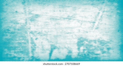 Gradiente de Vector transparente Fondo de semitono de color azul Patrón de puntos escalonados moderno punteado