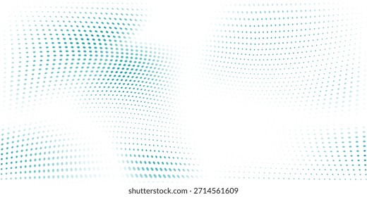 Transparent Vektor Gradient Blau Farbe Halbton Hintergrund Stagged Dots Blau schöne helle Textur modern