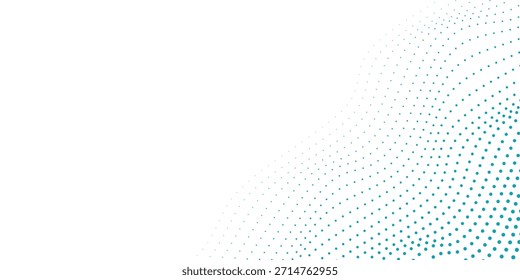 Vetor transparente Gradiente Cor azul Meio-tom Fundo Pontos escalonados Padrão moderno pontilhado