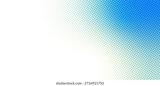 Gradiente de Vector transparente Fondo de semitono de color azul Patrón de puntos escalonados moderno punteado