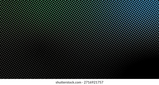 Vetor transparente Gradiente Cor azul Meio-tom Fundo Pontos escalonados Padrão moderno pontilhado