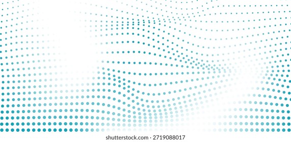 Gradiente de Vector transparente Fondo de semitono de color azul Patrón de puntos escalonados moderno punteado