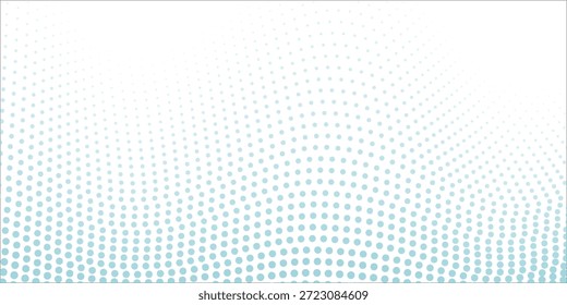 Vetor transparente Gradiente Cor azul Meio-tom Fundo Pontos escalonados Padrão moderno pontilhado