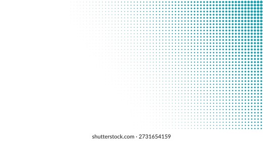 Gradiente de Vetor Transparente Cor Azul Meio Tom Fundo Pontos Escalonados Padrão moderno pontilhado eps 10