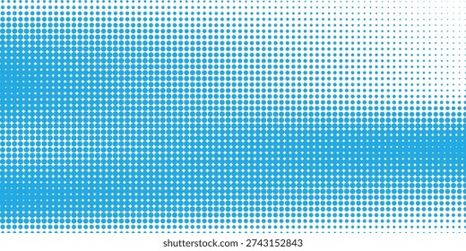 Transparent Vector Gradient Blue Color Halftone Background Staggered dot technology vector illustration eps10